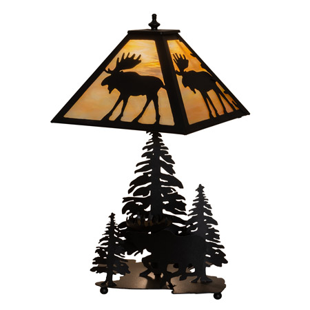 Meyda 219733 Moose on the Loose 21" High Table Lamp
