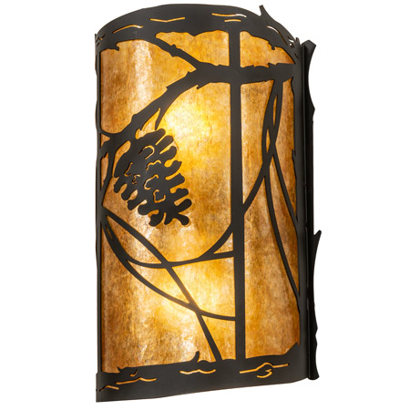 Meyda 227983 Whispering Pines 8" Wide Wall Sconce