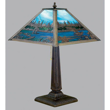 Meyda 26760 Fly Fishing Creek Table Lamp