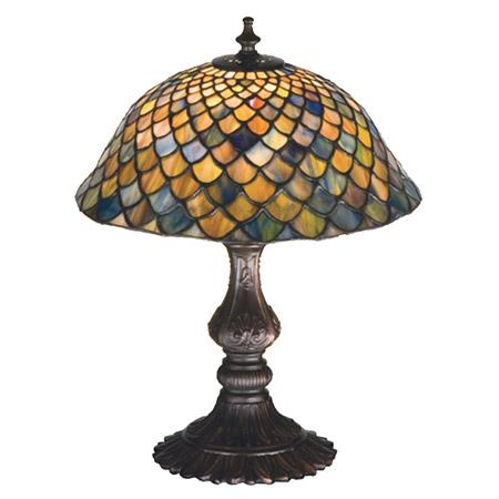 Meyda 27170 Tiffany Fishscale Table Lamp