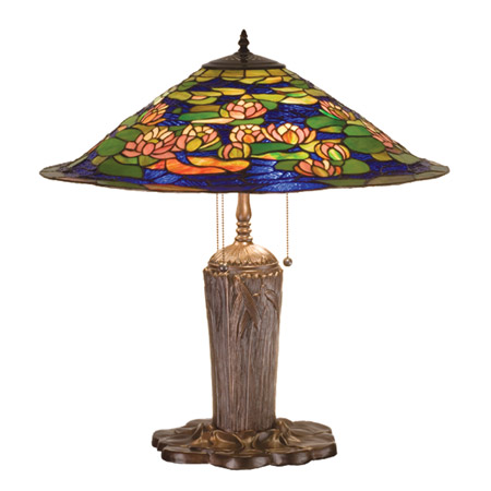 Meyda 32300 Tiffany Pond Lily Table Lamp
