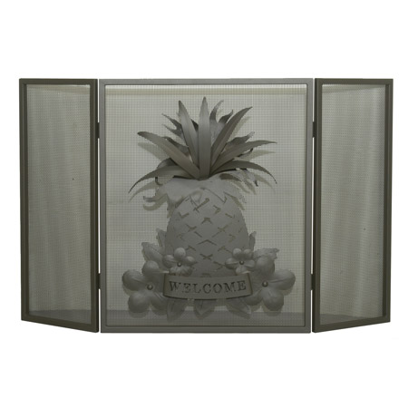 Meyda 81084 Welcome Pineapple Folding Fireplace Screen