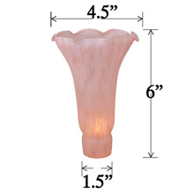 Meyda 10206 Favrile Large Pink Lily Lamp Shade