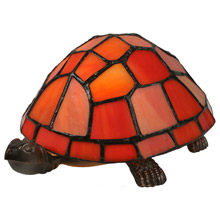 Meyda 10271 Turtle Tiffany Glass Accent Lamp