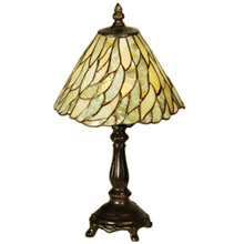 Meyda 103041 Tiffany Jadestone Willow Mini Table Lamp