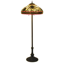 Meyda 103185 Burgundy Pinecone Floor Lamp