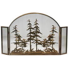 Meyda 119082 Tall Pines Arched Fireplace Screen
