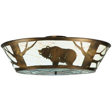 Meyda 121113 Grizzly Bear On The Loose LED Flush Mount Ceiling Fixture