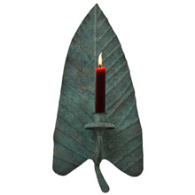 Meyda 121493 Arum Leaf Wall Candle Holder