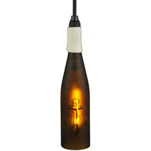 Meyda 124429 Coastal Anchor Wine Bottle Mini Pendant