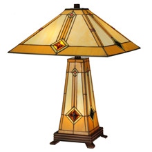 Meyda 138111 Diamond 17"Sq Table Lamp