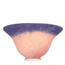 Meyda 13940 Pate-De-Verre 7.5"W Pink/Blue Bell Shade