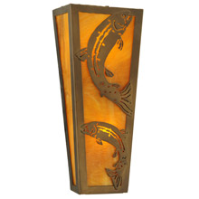 Meyda 140840 Leaping Trout Wall Sconce