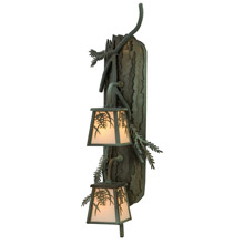 Meyda 145191 Valley View Pine Branch Vertical Wall Sconce