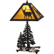 Meyda 151433 Placid Deer 11.5"Sq Table Lamp