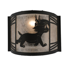 Meyda 157297 Lynx on the Loose 12"W Right Wall Sconce