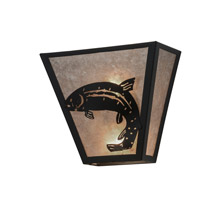 Meyda 158828 Leaping Trout 13"W Wall Sconce