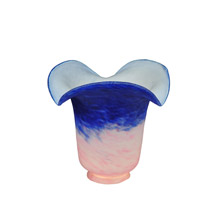 Meyda 16738 Fluted 5.5"W Pink and Blue Shade