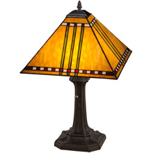 Meyda 181598 Craftsman Prairie Corn 19"H Table Lamp