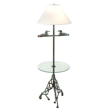 Meyda 221612 Loon 65" High W/Glass Table Floor Lamp