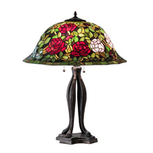 Meyda 229111 Tiffany Rosebush 30" High Table Lamp