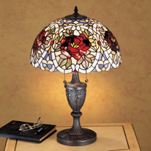 Meyda 26674 Tiffany Renaissance Rose Table Lamp