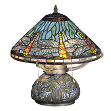Meyda 27159 Tiffany Dragonfly Mosaic Accent Lamp
