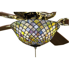 Meyda 27451 Tiffany Fishscale Fan Light Fixture