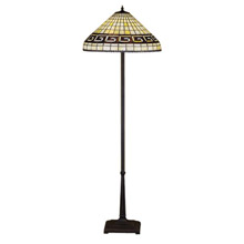 Meyda 29503 Tiffany Greek Key Floor Lamp