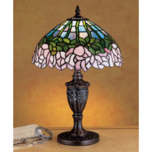 Meyda 30343 Tiffany Cabbage Rose Accent Lamp