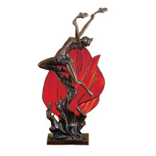Meyda 36167 Flame Dancer Accent Table Lamp