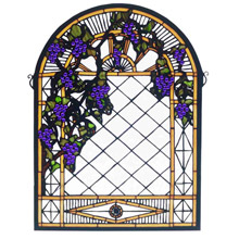 Meyda 38656 Tiffany Grape Diamond Trellis Window