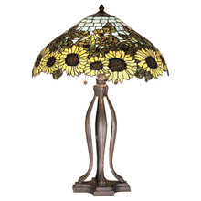Meyda 47592 Tiffany Sunflower Wild Table Lamp