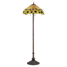 Meyda 47996 Tiffany Wicker Sunflower Floor Lamp