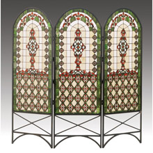 Meyda 48809 Tiffany Classical Quartrefoil Three Panel Room Divider