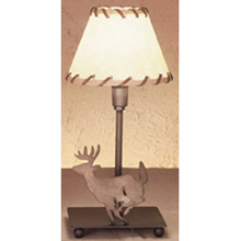 Meyda 49799 Lone Deer Faux Leather Accent Lamp