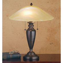 Meyda 66753 Beige Iridescent Table Lamp