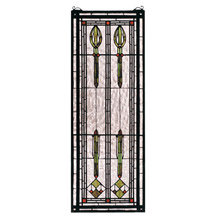 Meyda 68020 Tiffany Arts & Craft Spear Stained Glass Window