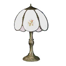 Meyda 68597 Roses Hand Painted Table Lamp