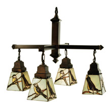 Meyda 69276 Early Morning Visitors Four Light Chandelier