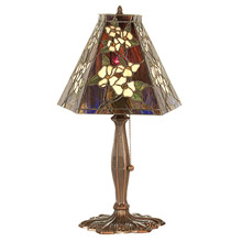 Meyda 81619 Tiffany Oriental Peony Accent Lamp