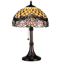 Meyda 82304 Tiffany Jeweled Rose Accent Lamp