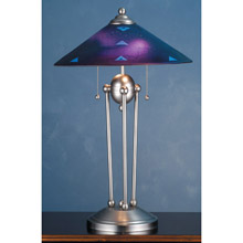 Meyda 82485 Deco Ball Plum Crazy Fused Glass Table Lamp