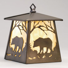 Meyda 82639 Bear Lantern Hanging Lamp