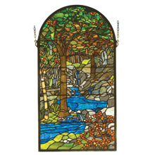 Meyda 98255 Tiffany Waterbrooks Stained Glass Window
