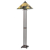 Rustic Pinecone Ridge Floor Lamp - Meyda 106488