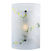 Contemporary Bel Volo Fused Glass Wall Sconce - Meyda 107819