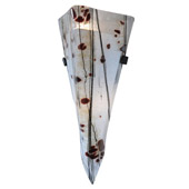 Contemporary Ramoscelli Fused Glass Wall Sconce - Meyda 108110