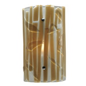 Contemporary Bambu Fused Glass Wall Sconce - Meyda 110482