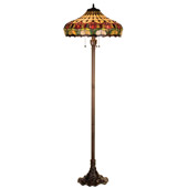 Tiffany Colonial Tulip Floor Lamp - Meyda 11070